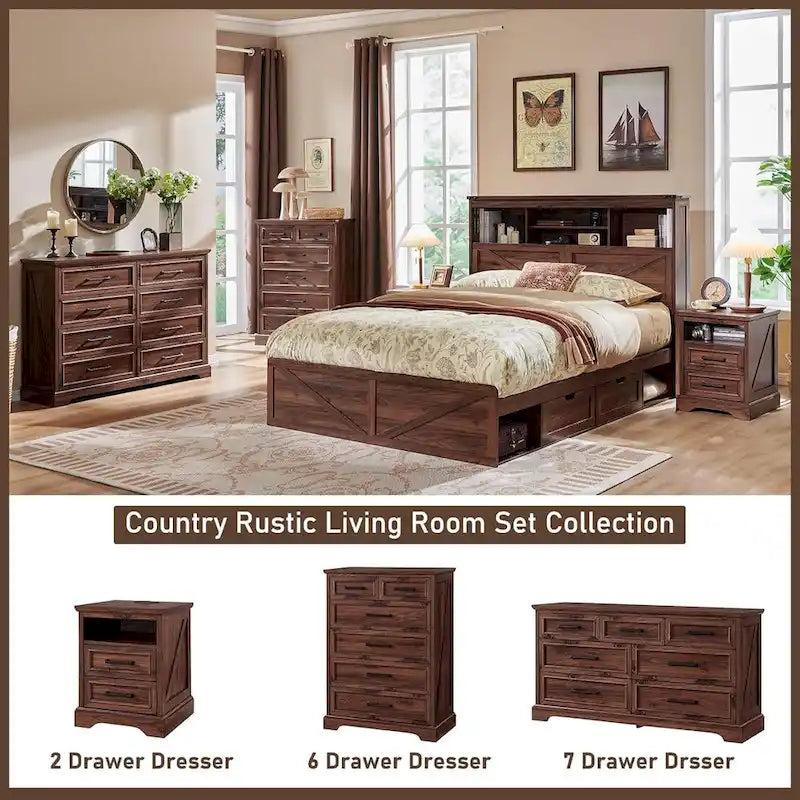 Meuble de rangement en bois style campagne