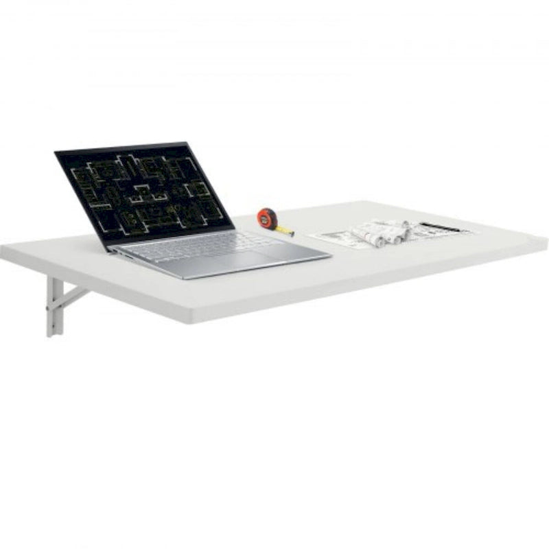 Bureau mural flottant, Table pliable pour la maison ou le bureau