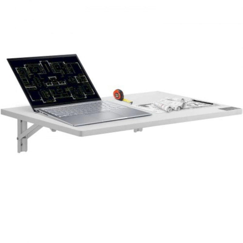 Bureau mural flottant, Table pliable pour la maison ou le bureau