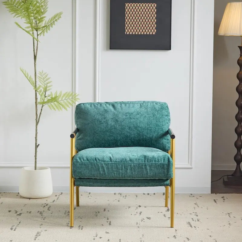 27.56 Fauteuil d'appoint moderne avec coussins moelleux
