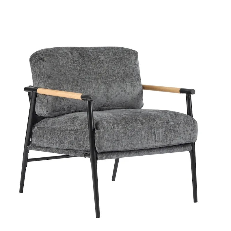 27.56 Fauteuil d'appoint moderne avec coussins moelleux