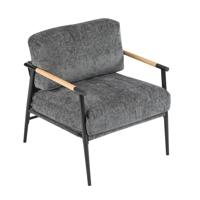 27.56 Fauteuil d'appoint moderne avec coussins moelleux