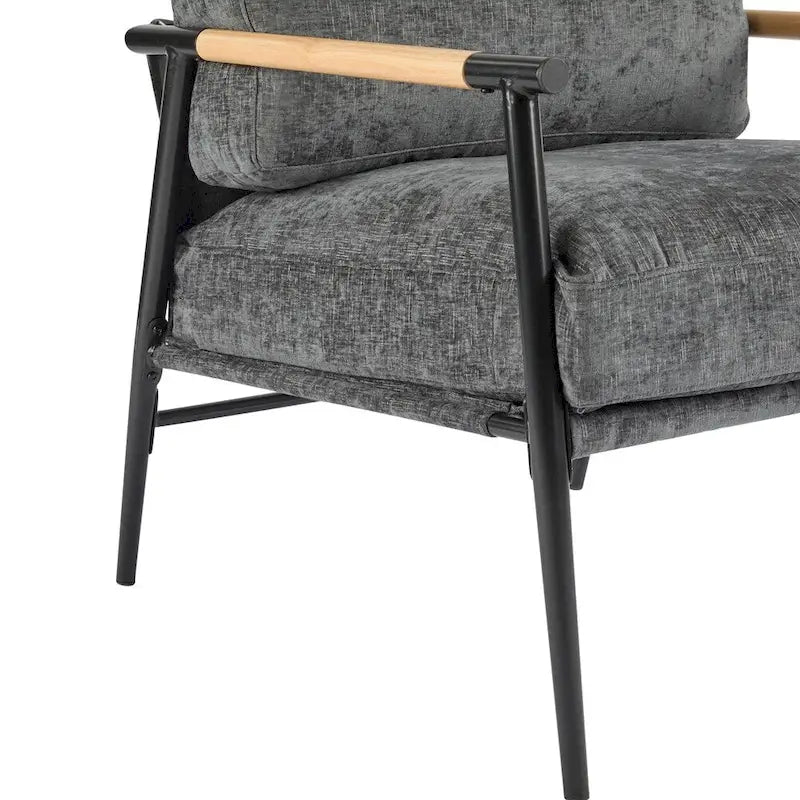 27.56 Fauteuil d'appoint moderne avec coussins moelleux