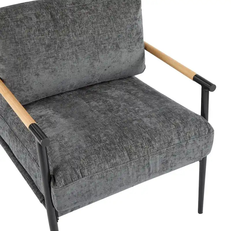 27.56 Fauteuil d'appoint moderne avec coussins moelleux