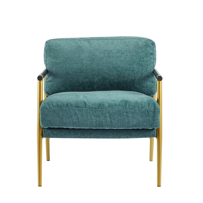 27.56 Fauteuil d'appoint moderne avec coussins moelleux