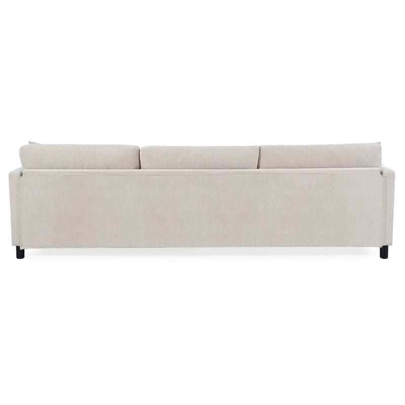 Quatre canapés d'angle avec poufs amovibles
