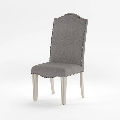 Chaises de salle à manger en tissu gris antique (lot de 2) par