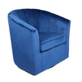 Fauteuil club pivotant d'appoint en velours