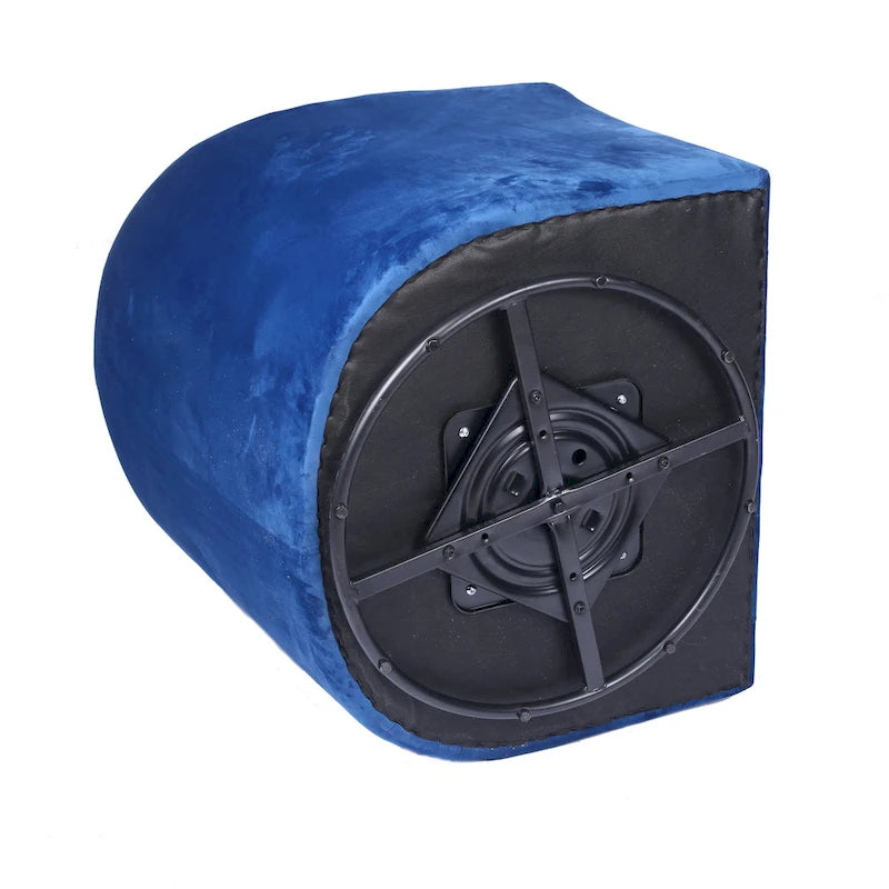 Fauteuil club pivotant d'appoint en velours