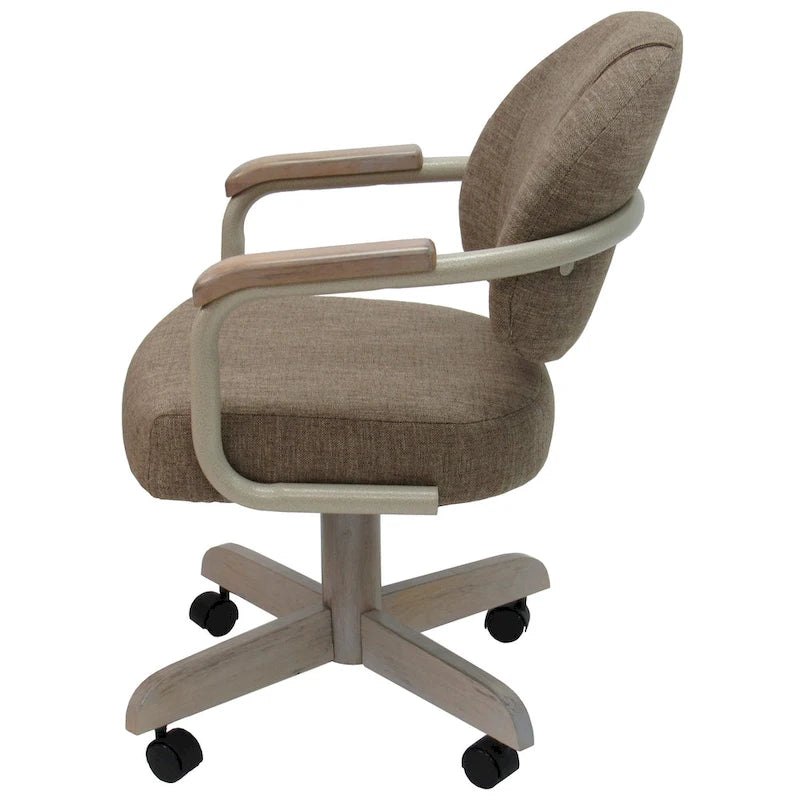 Chaise de cuisine à roulettes pivotante et inclinable M-79 - Siège de 45,7 cm