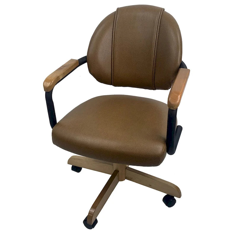 Chaise de cuisine à roulettes pivotante et inclinable M-79 - Siège de 45,7 cm