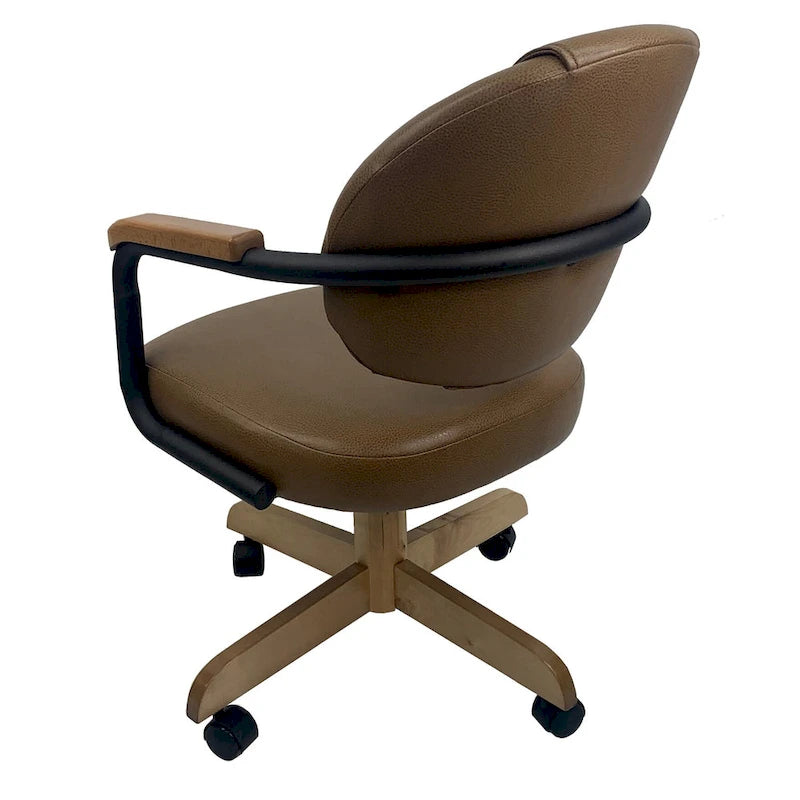 Chaise de cuisine à roulettes pivotante et inclinable M-79 - Siège de 45,7 cm