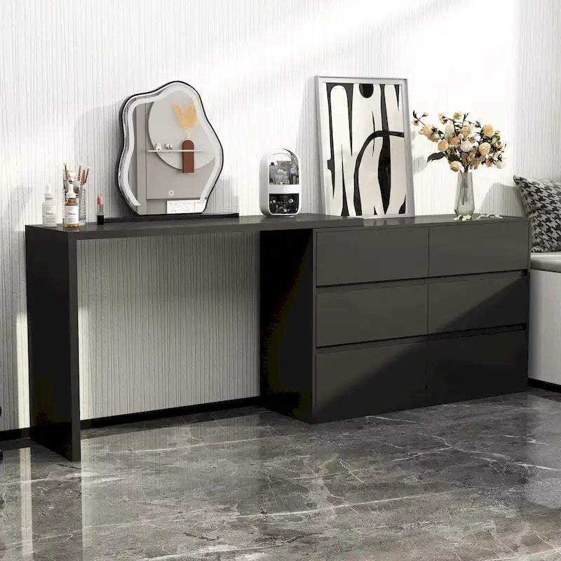 Coiffeuse et meuble de rangement pour maquillage