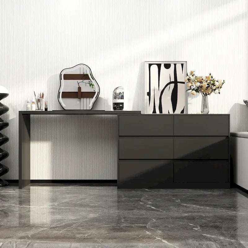 Coiffeuse et meuble de rangement pour maquillage
