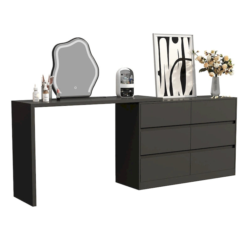 Coiffeuse et meuble de rangement pour maquillage