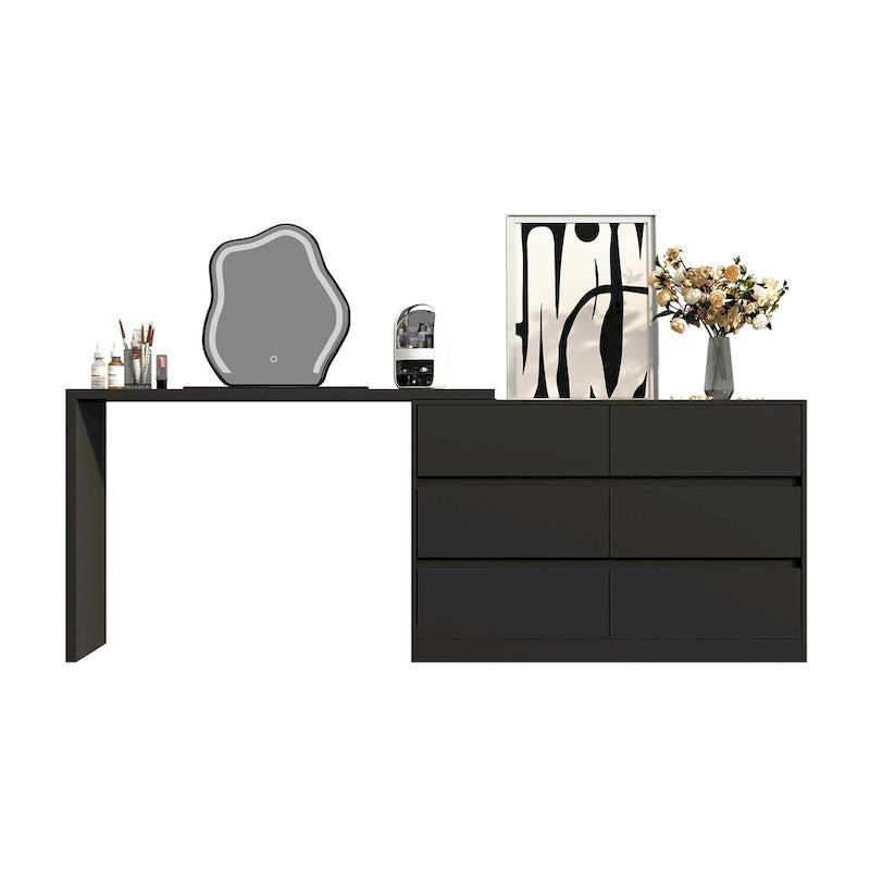 Coiffeuse et meuble de rangement pour maquillage