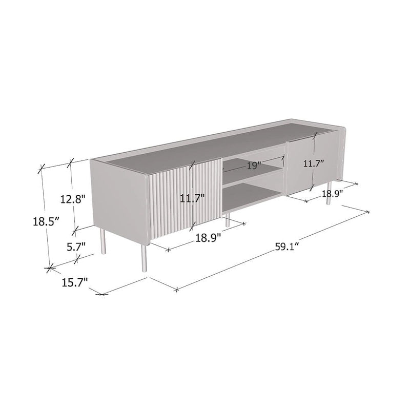 Meuble TV 2D