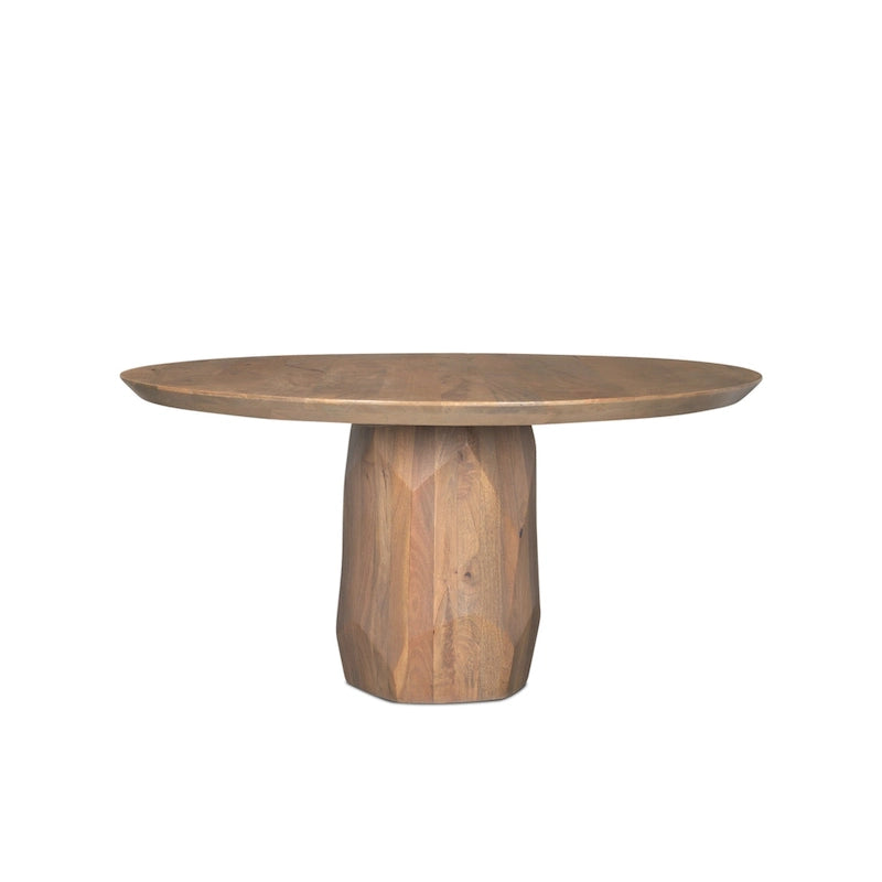 Fitzgerald 60 Light Brown Wood Dining Table - 60.0L x 60.0W x 30.0H
