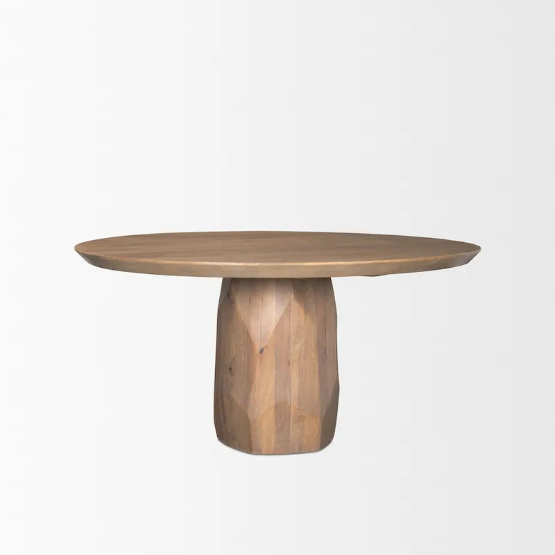 Table à manger Fitzgerald 60 en bois marron clair - 60,0L x 60,0W x 30,0H