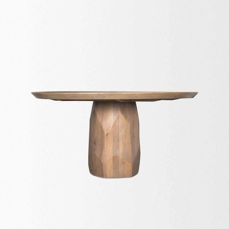 Table à manger Fitzgerald 60 en bois marron clair - 60,0L x 60,0W x 30,0H