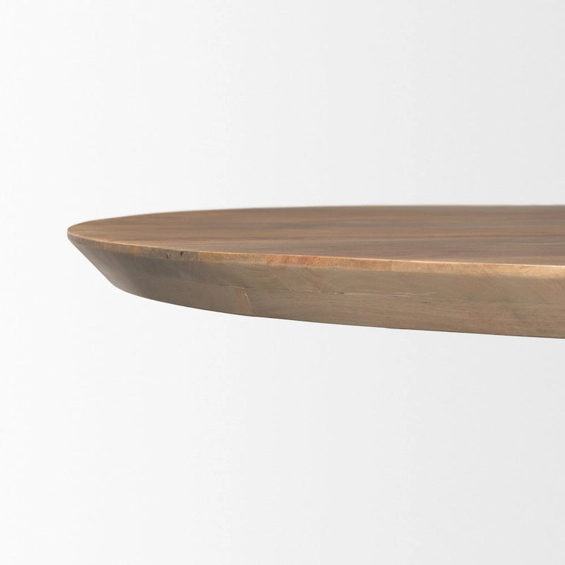 Table à manger Fitzgerald 60 en bois marron clair - 60,0L x 60,0W x 30,0H