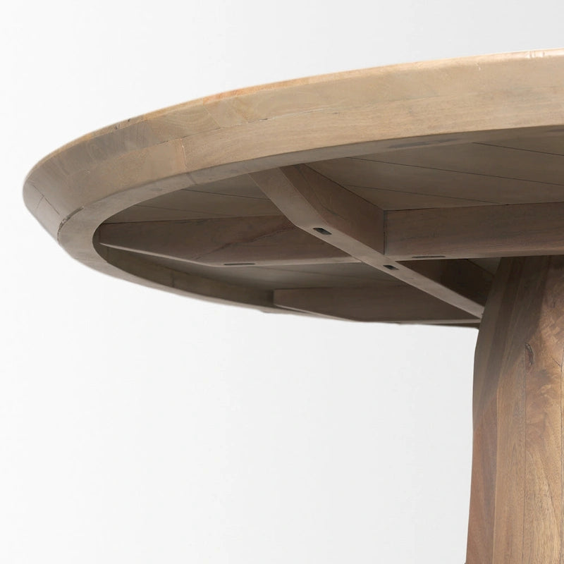 Table à manger Fitzgerald 60 en bois marron clair - 60,0L x 60,0W x 30,0H