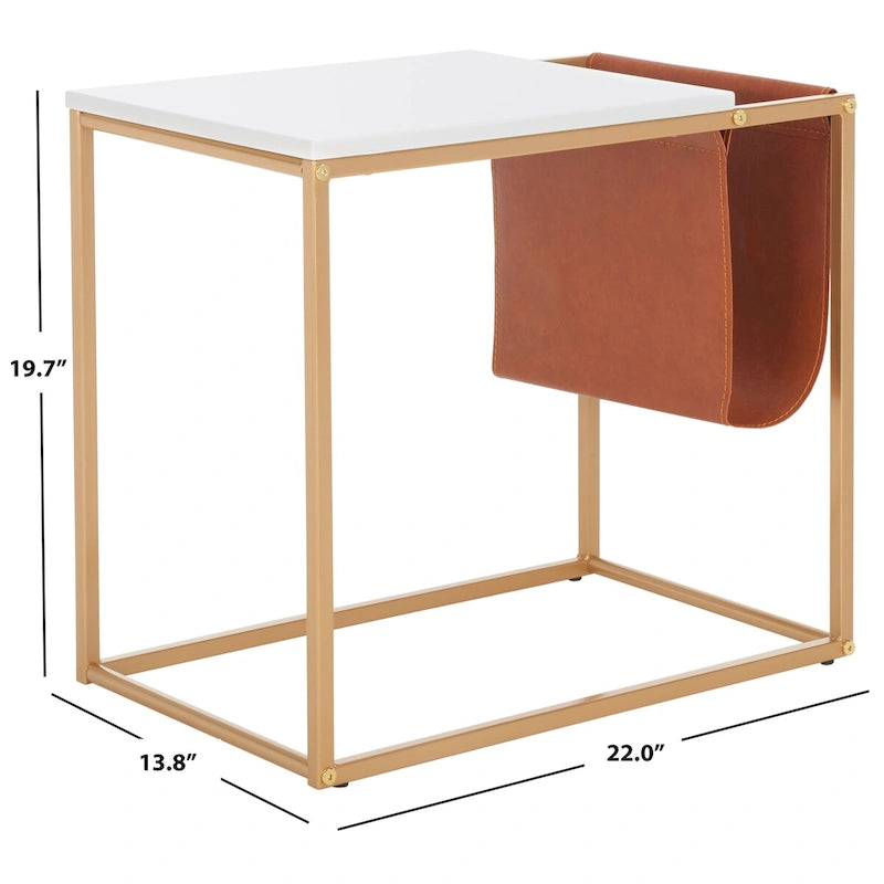 Table d'appoint - 22 larg. x 14 prof. x 20 haut.