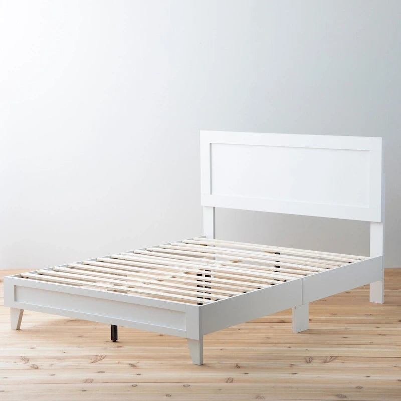 Lit plateforme classique en bois