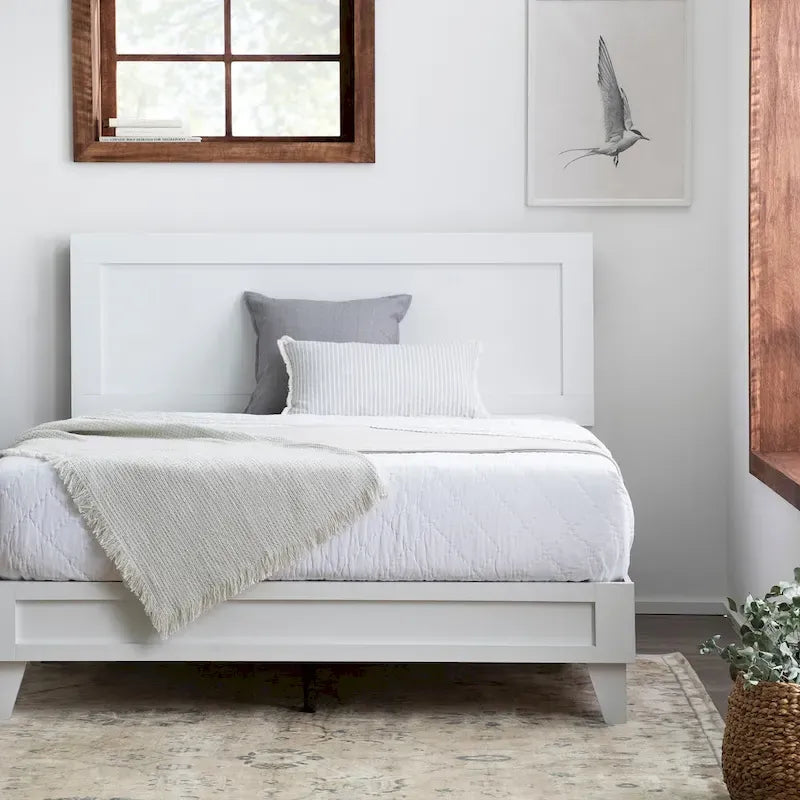 Lit plateforme classique en bois