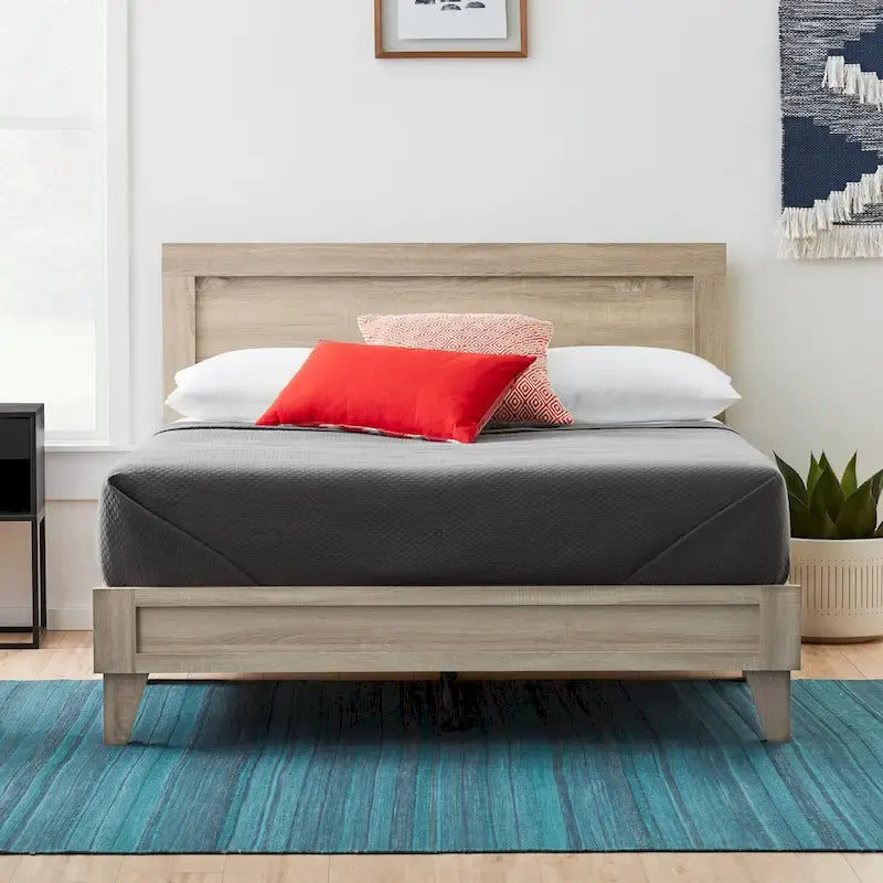 Lit plateforme classique en bois