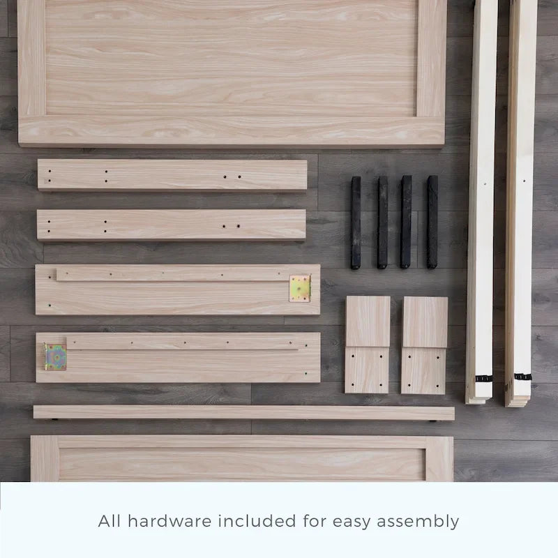 Lit plateforme classique en bois
