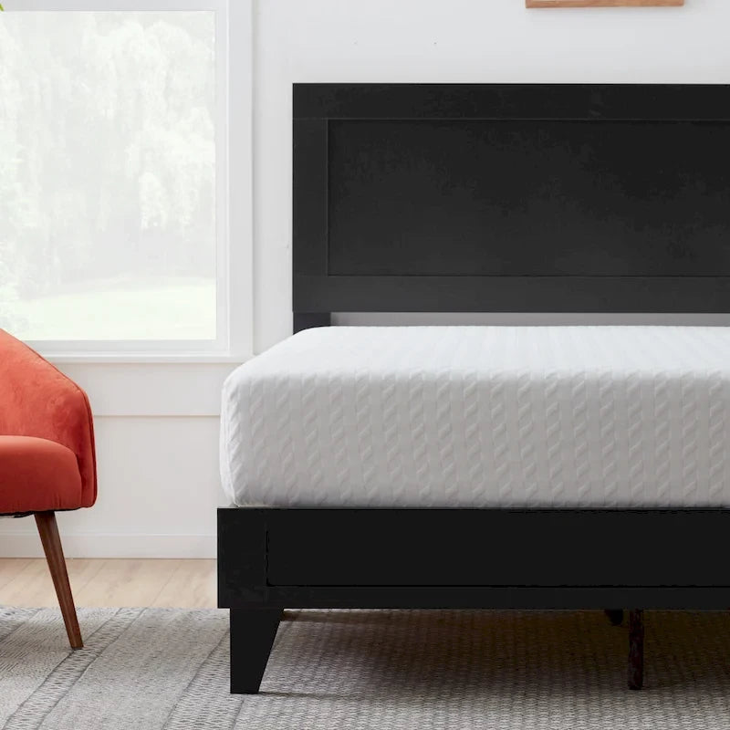 Lit plateforme classique en bois