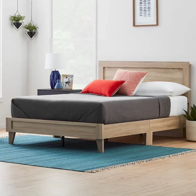 Lit plateforme classique en bois