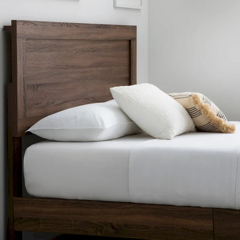 Lit plateforme classique en bois