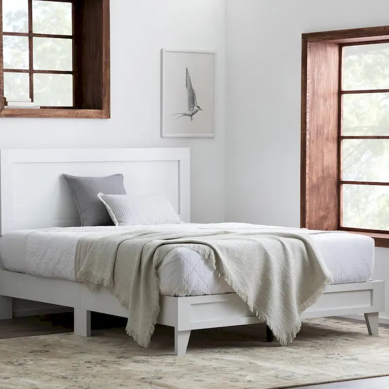 Lit plateforme classique en bois