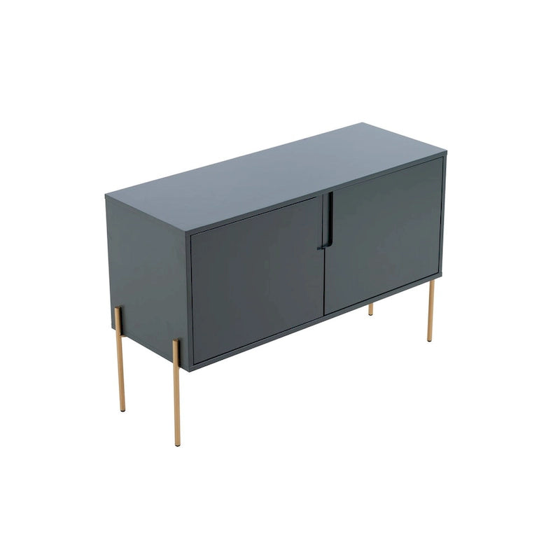 Console de buffet vert avec rangement, buffet pour salon et cuisine – 122,9 cm