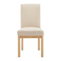 Chaises de salle à manger dossier bas/dossier haut (lot de 2)
