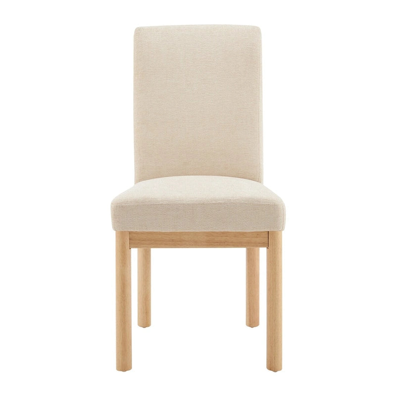 Chaises de salle à manger dossier bas/dossier haut (lot de 2)