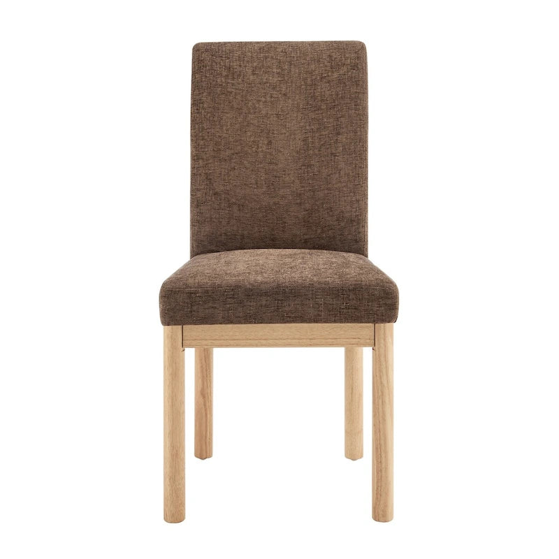 Chaises de salle à manger dossier bas/dossier haut (lot de 2)