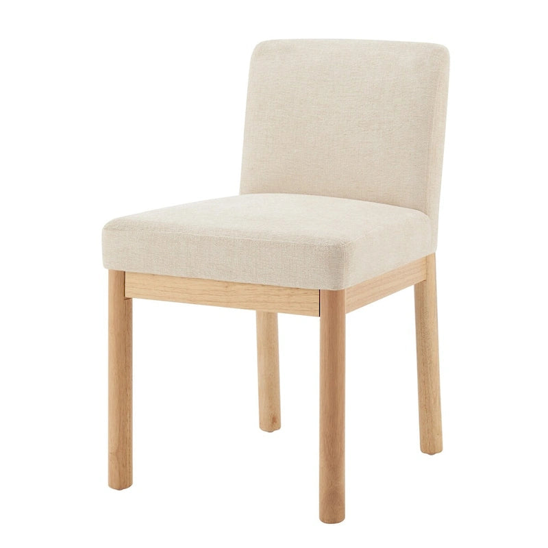 Chaises de salle à manger dossier bas/dossier haut (lot de 2)