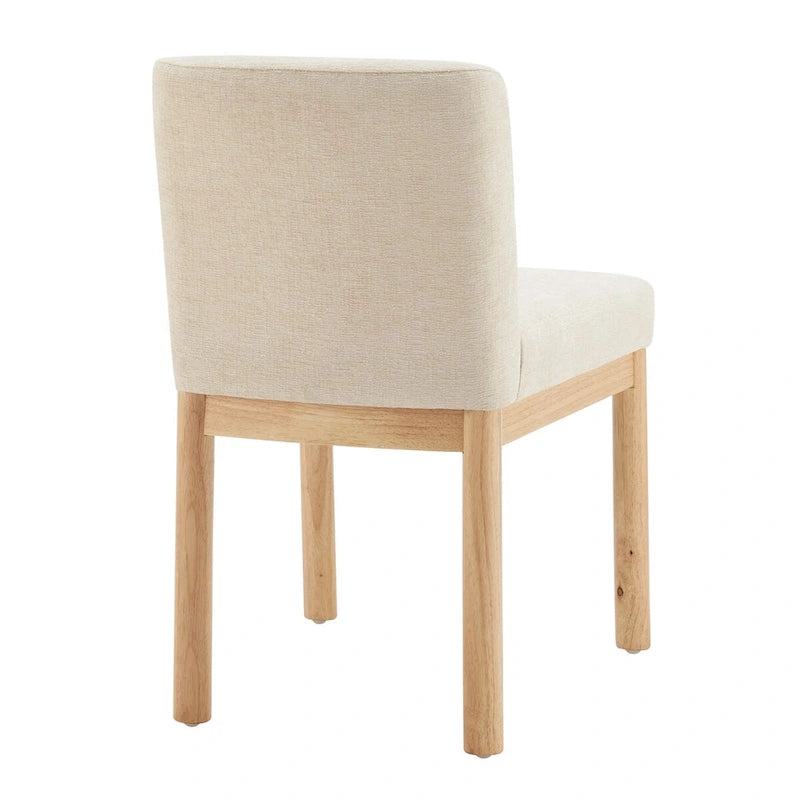 Chaises de salle à manger dossier bas/dossier haut (lot de 2)