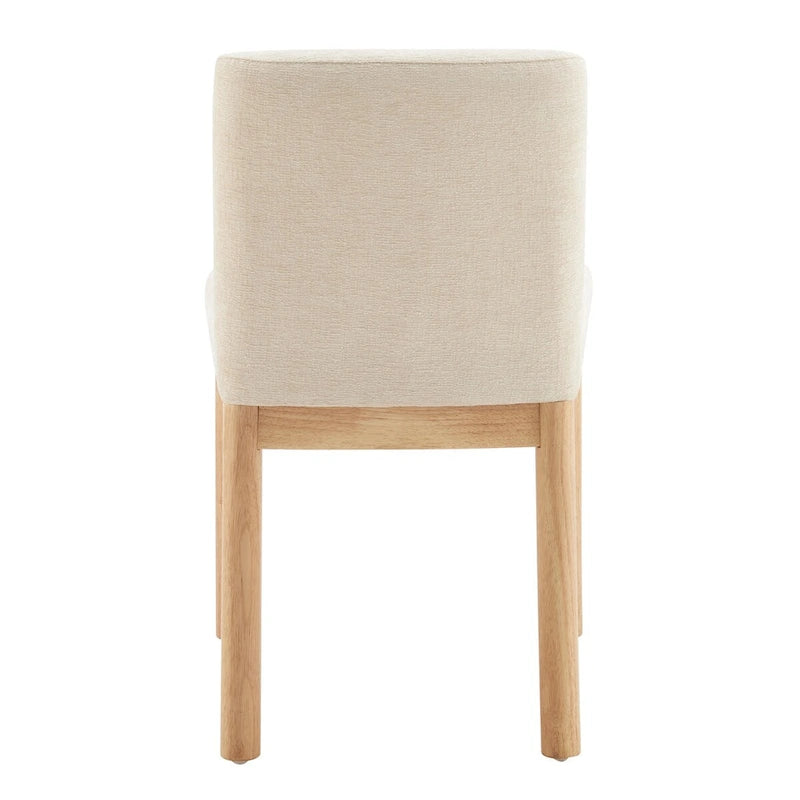 Chaises de salle à manger dossier bas/dossier haut (lot de 2)
