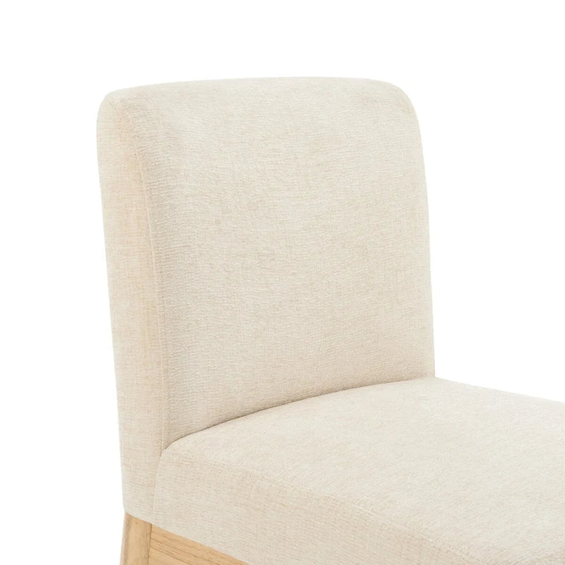 Chaises de salle à manger dossier bas/dossier haut (lot de 2)