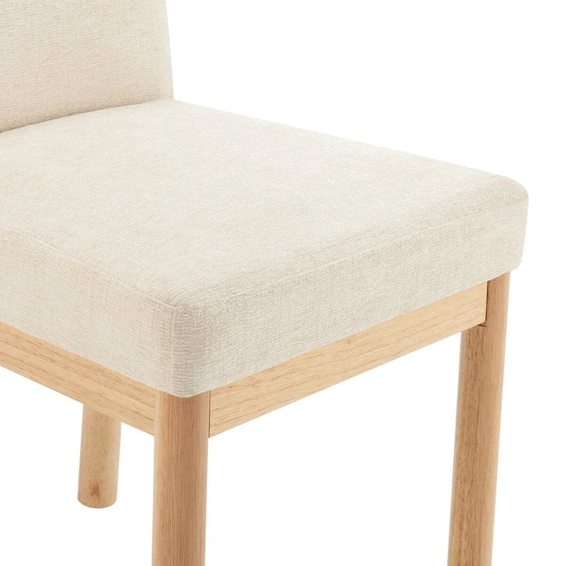 Chaises de salle à manger dossier bas/dossier haut (lot de 2)