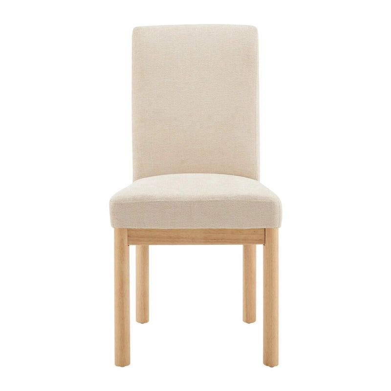 Chaises de salle à manger dossier bas/dossier haut (lot de 2)