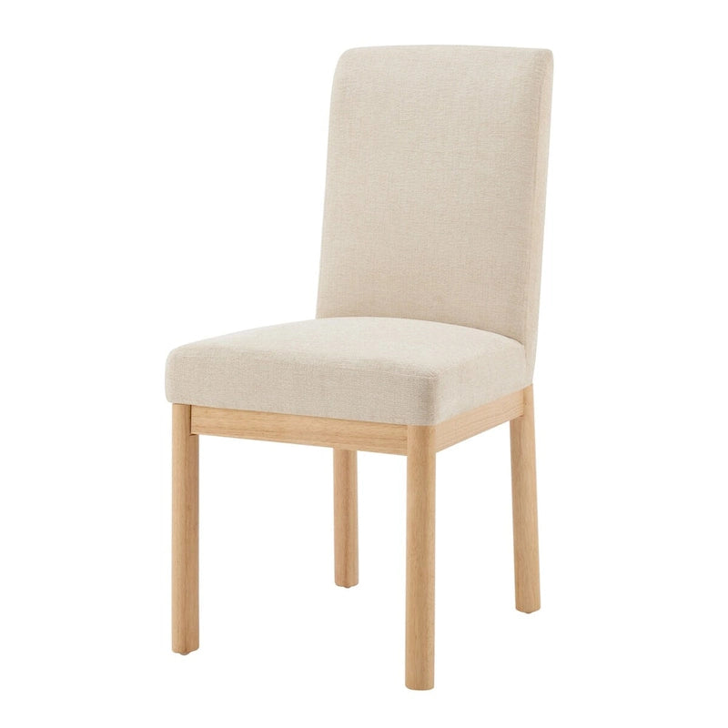 Chaises de salle à manger dossier bas/dossier haut (lot de 2)