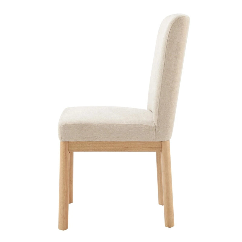 Chaises de salle à manger dossier bas/dossier haut (lot de 2)