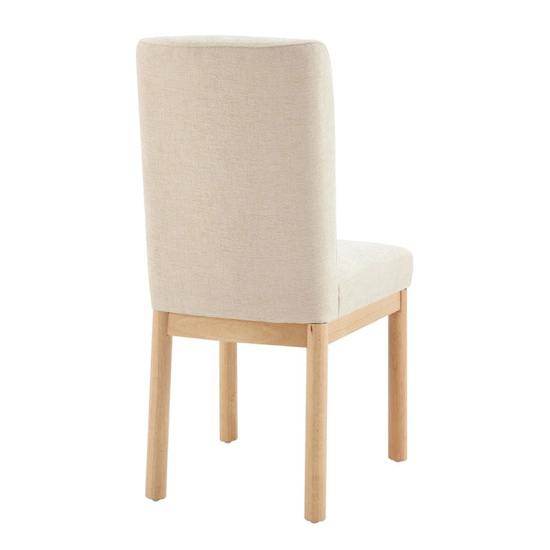 Chaises de salle à manger dossier bas/dossier haut (lot de 2)