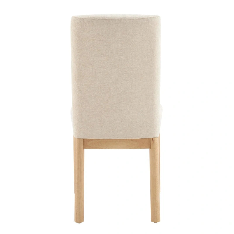 Chaises de salle à manger dossier bas/dossier haut (lot de 2)