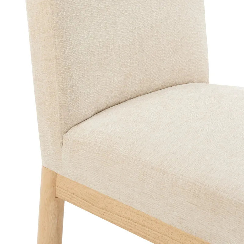 Chaises de salle à manger dossier bas/dossier haut (lot de 2)